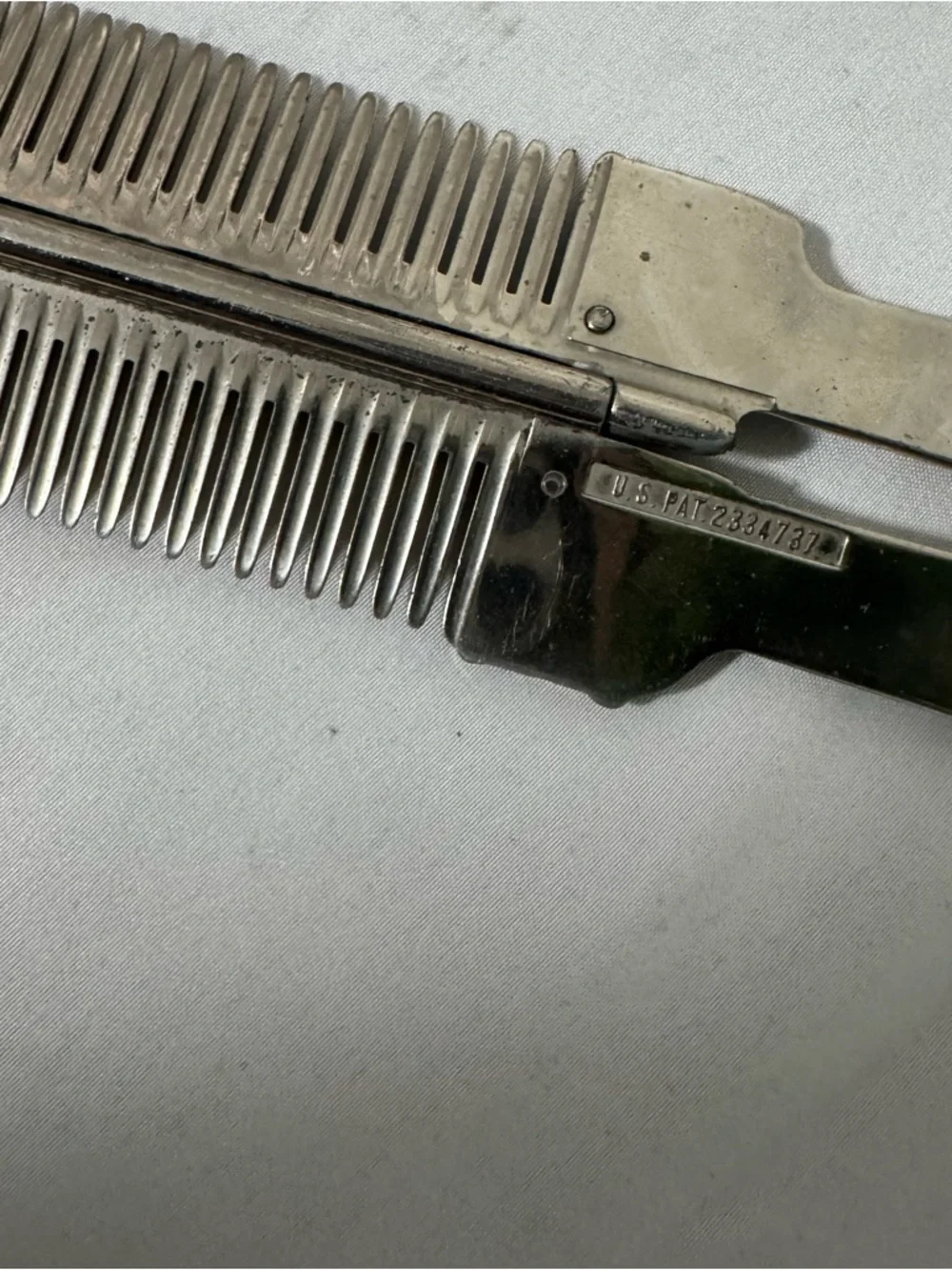 40s Vintage Life Wave Comb Retro Hair Styling Tool Barber Chrome Plated Steel